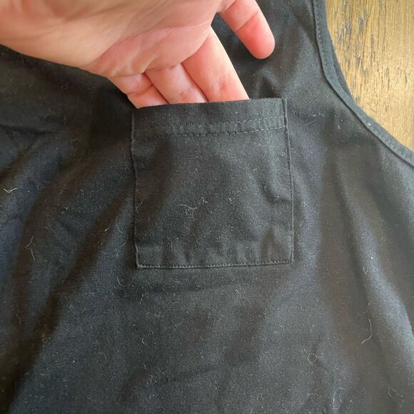 Hount Black Sleeveless Crew Neck Pocket Tee Large - Picture 4 of 4